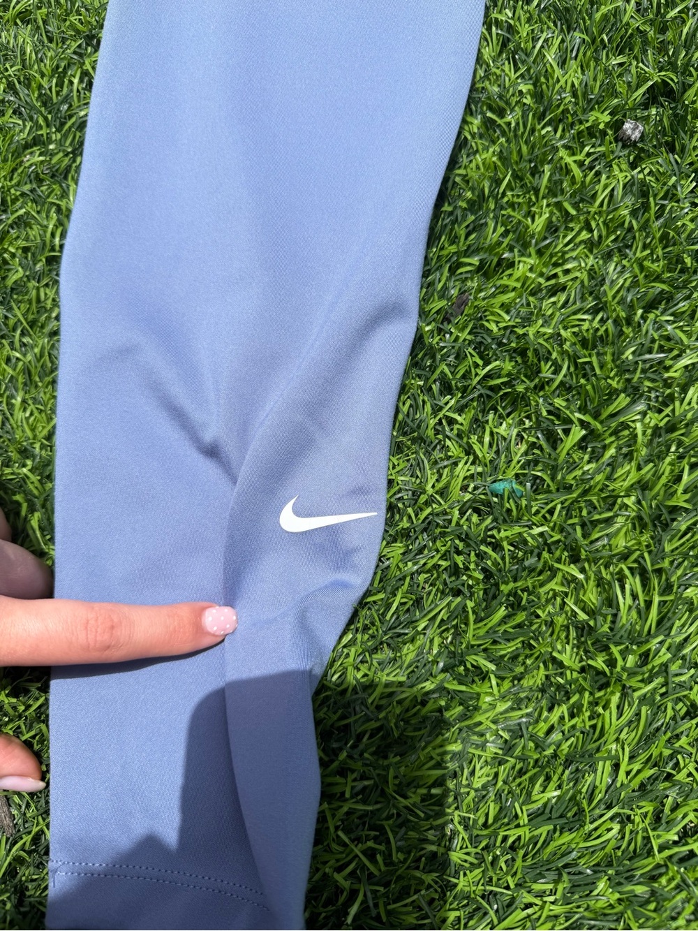 Nike Blue High-Waist Performance Leggings - Picture 6 of 6